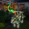 Glintoper Solar Garden Lights, 39 Inch Height Outdoor Metal Peacock Decorative Garden Stakes, Mothers Day Ideal Gifts, Waterproof Path Lights Lawn...