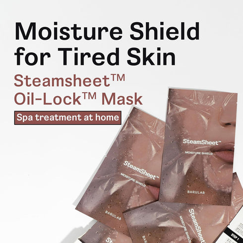 Oil-Lock Steamsheet Mask 5 Pack | Premium Spa-like Nourishing Facial Treatment for All Skin Types Deeply Hydrates Moisturizes Illuminates Enhances...