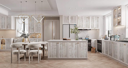 Heroad Brand Contact Paper for Cabinets Wood Peel and Stick Wallpaper Walls Countertops Realistic Decorative Shiplap Boards Self Adhesive 17.7''x6...