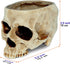 READAEER Skull Bowl Resin Skull Shaped Planter Flower Pot Candy Bowl for Home Office Indoor Desk Decorations - White...