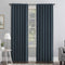 Sun Zero Hampshire Velvet Noise Reducing Thermal Extreme Total Blackout Back Tab Curtain Panel, 50" x 96", Teal...