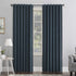 Sun Zero Hampshire Velvet Noise Reducing Thermal Extreme Total Blackout Back Tab Curtain Panel, 50" x 96", Teal...