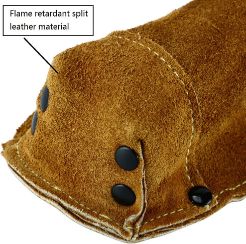 Flame-Resistant Electrode Bag/Welding Rod Pouch/welding rod holder/Leather Electrode Holder/ (gold brown)...