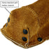 Flame-Resistant Electrode Bag/Welding Rod Pouch/welding rod holder/Leather Electrode Holder/ (gold brown)...