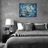 Farmhouse Navy Blue Daisy Flower Decor Wall Art Rustic Floral Butterfly Today I Choose Joy Pictures Wall Decor Canvas Painting Prints Artwork Deco...