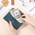 Blue Leather Cash Envelope Wallet Leather Money Wallet Organizer for Cash Reusable Money Bag Pouch Budget Binder Waterproof Slim Budget Envelope f...