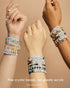 Deinduser Crystal Friendship Bracelet Making Kit, 6mm 1200pcs Bicone Gem Beads for Jewelry Making, 24 Colors with Letter Beads, Spacer Beads...