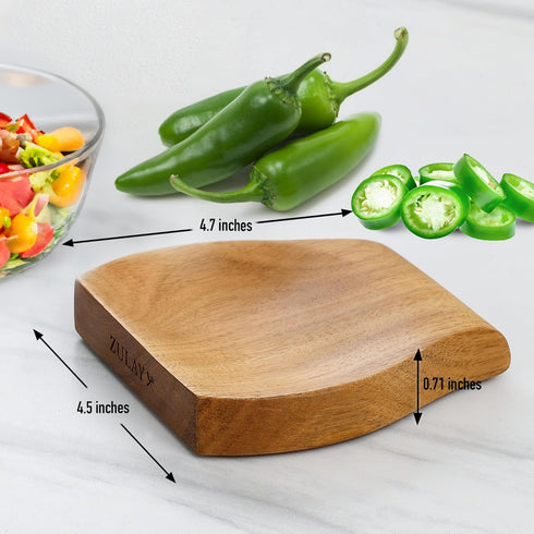 Zulay Kitchen Wood Spoon Rest – Non-Slip Wooden Spoon Holder for Stovetop & Counter – Heat-Resistant Utensil Rest for Spoons, Spatulas & Tongs – S...