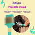 Double Sided Dog Slicker Brush, Longer Pins, Flexible Head, Fine/Coarse Sides, Removes Unwanted Tangles, Small, Purple...