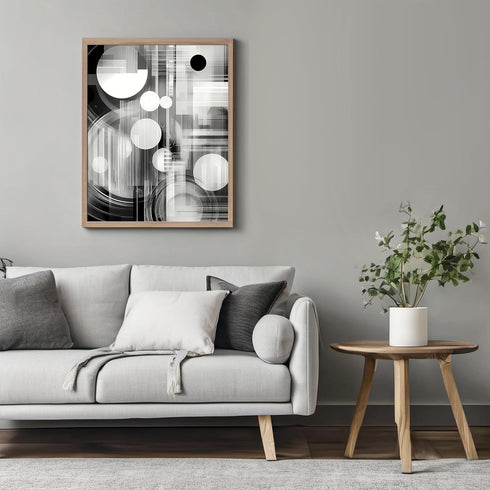 Posterizer 1 pcs-black and white surreal art-Abstract & Modern Art-Retro Art-Gift for Art Lovers- UNFRAMED Wall Art...