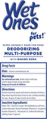 Wet Ones for Pets Deodorizing Multi-Purpose Dog Wipes With Baking Soda | Dog Deodorizing Wipes For All Dogs in Tropical Splash Scent, Wet Ones Wip...