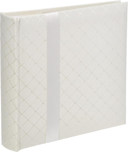 Pioneer DA200FDR Fabric Diamond Ribbon Wedding Photo Album, Holds 200 4x6" Photos, 2 Per Page Color May Vary...