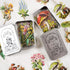 100Pcs Botanical PET Stickers, 2 Styles of Retro Mushrooms and Yard Plant PET Scrapbook Stickers Kit for Art Diary Card Craft Gifts Planner Notebo...