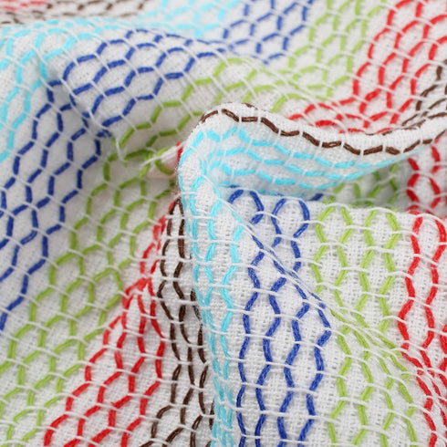 Kitchen Dish Cloths 100% Cotton Tea Towels, Soft and Absorbent, Machine Washable Kitchen Dishcloths 13 x 13 Inch Set of 8 Multi Colors...
