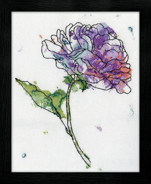 Design Works Crafts Lilac Floral, 8 x 10 Counted Cross Stitch Kit, Multi-colour...