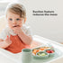 ezpz Mini Mat for 12 Months+ (Blue) - 100% Silicone Placemat + Plate with Suction for Infants + Toddlers - Supports Baby-Led Weaning - for Highcha...