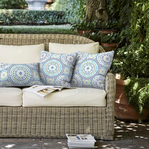 LVTXIII Pack of 2 Outdoor Throw Pillow Covers Accent Waterproof Pillow Covers ONLY, Patio Square Cushion Cases for Garden Balcony Couch Sofa Decor...