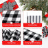 Ribbon for Crafts Wired - Black and white striped polyester Wired Ribbon, 10 Yards 2.5 Inch Wired Ribbon, Christmas Ribbon Wired, Craft Ribbon for...