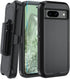 for Google Pixel 8A Case, with Belt Clip,Tempered Glass Screen Protector, Heavy Duty Shockproof Drop Protective Rugged Tough Durable Phone Cover (...
