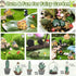 172Pcs Miniature Fairy Garden Accessories including 100Pcs Fixed Pins, modacraft Fairy Garden Kit Fairy House Animal Figurines Mini Landscape for ...