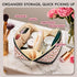Travel Makeup Bag, Large Capacity Cosmetic Bags for Women, Water-Resistant Portable Travel Toiletry Bag Skincare Bag Stuff for Women with Handle a...