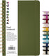 PAPERAGE Lined Spiral Journal Notebook, (Olive Green), 160 Pages, Medium 5.5 inches x 8 inches - 100 GSM Thick Paper, Hardcover, Double-Wire Spira...
