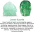 Artistone 2.0" Green Fluorite Crystal Skull Head Decor Statue,Hand Carved Natural Polished Gemstone Human Skull Figurine Pocket Reiki Healing Ston...
