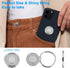 Sibba Cell Phone Ring Holder Metal Finger Ring Stand Glitter Phone Grip Round Alloy Kickstand Grip 360° Rotation 180° Flip Adjustable Compatible w...