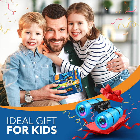 Toys for Boys Ages 3-7: LET'S GO! Kids Binoculars with Bird Watching Manual for 4 5 6 7 Year Old Boys Girls Outdoor Toy for Kid Ages 4-6 Camping T...
