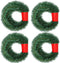 4 Strands Christmas Garland, Total 80 Feet Artificial Pine Garland Soft Greenery Garland for Holiday Wedding Party,Stairs,Fireplaces Decoration, O...