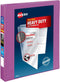 Avery Heavy-Duty 3 Ring Binder, 1 Inch Slant Rings, Orchid View Binder (79272)...