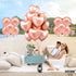 KatchOn Big Rose Gold Heart Balloons - 18 Inch, Pack of 20 | Rose Gold & Blush Pink Heart Shaped Balloons | Valentines & Galentines Day Decoration...