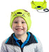 CozyPhones Over The Ear Headband Headphones - Kids Headphones Volume Limited with Thin Speakers & Super Soft Fleece Headband - Whatif Monster......
