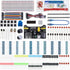 BOJACK 37 Values 480 Pcs Electronics Component Fun Kit with Power Supply Module, Jumper Wire,Precision Potentiometer,830 tie-Points Breadboard Com...