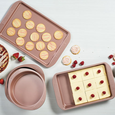 Farberware Nonstick Bakeware Meatloaf/Nonstick Baking Loaf Pan - 9 Inch x 5 Inch, Rose Gold...