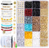 TsMADDTs Bracelet Making Kit, Friendship Bracelet Kit with Clay Beads, Glass Beads, Letter Beads with Golden Pendant and Elastic Strings for DIY C...
