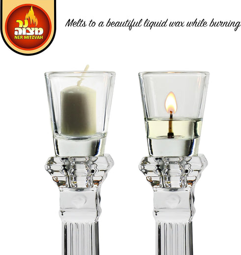 Ner Mitzvah 3 Hour Neironim Candles - Shabbat and Votive Wax Candle - 24 Count...