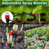 Garden Irrigation Dripper, 30 Pack Adjustable Drip Emitters Garden Succulent Watering Dripper Sprinkler for 4mm/7mm Hose for Home Succulents Plant...