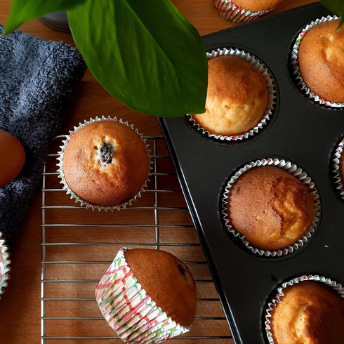 uxcell Cupcake Pan, 24-Cup Non-Stick Muffins Pan Round Cupcake Tins Baking Pan Bakeware Carbon Steel Cake Molds for Baking, Making Muffins Cakes, ...