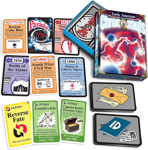 Looney Labs Early American Chrononauts Card Game - Travel Through Time and Change History...