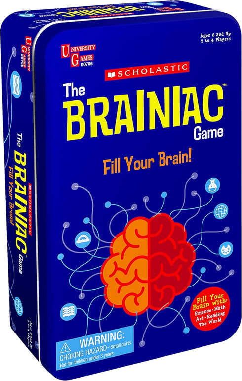 Scholastic, The Brainiac Game Tin...