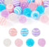 21Pcs Acrylic Disco Ball Sugar Beads 16mm Cute Focal Beads Chunky Candy Bubblegum Beads Pink Blue for Crafts DIY Beadable Pens Bracelets Jewelry M...