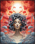 Posterizer 1 pcs-surreal alien queen-Abstract & Modern Art-Fantasy & Fiction Art-Gift for Art Lovers-Decor for Home & Office- UNFRAMED Wall Art...
