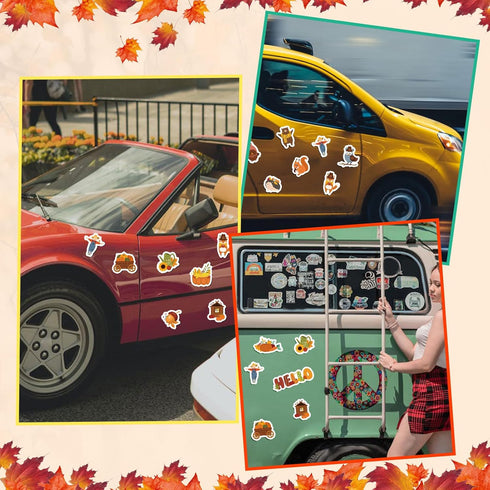 20pcs Fall Magnetic Decorations, Owls Pumpkin Fridge Magnets Autumn Theme Refrigerator Decals Happy Fall Magnets Fridge Decorations for Thanksgivi...