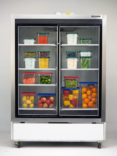 Carlisle FoodService Products Squares Square Food Storage Container with Stackable Design for Catering, Buffets, Restaurants, Plastic, 4 Quarts, W...