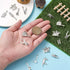 Ipotkitt 50 Pcs 10 Styles Vintage Alloy Construction Tool Charms Antique Silver Screwdriver Pliers Wrench Hammer Charms for Jewelry and Craft Maki...