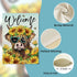 Welcome Spring Summer Highland Cow Decorative Garden Flag, Farm Animal Sunflower Floral Flower Yard Outside Decorations, Bee Farmhouse Rustic Outd...