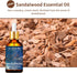 BURIBURI 100ML Sandalwood Essential Oil, 100% Pure Undiluted Aromatherapy Sandalwood Oil 3.38fl.oz for Soap, Candle Making, Massage, Diffuser, Hum...