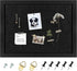 Cork Board Bulletin Board, Black Frame Cork Boards for Walls with Felt, Decorative Hanging Pin Board for Home School Office, Vision Board(4333,Bla...