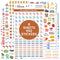 bloom daily planners Meal Planning Stickers - 8 Sheets / 592 Stickers - Essential Variety Pack for Menu Prepping, Grocery Shopping, Food & Diet Tr...